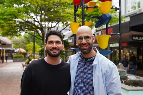 Left - Chef Varun Toorkey and right Chef Vaibhav Vishen